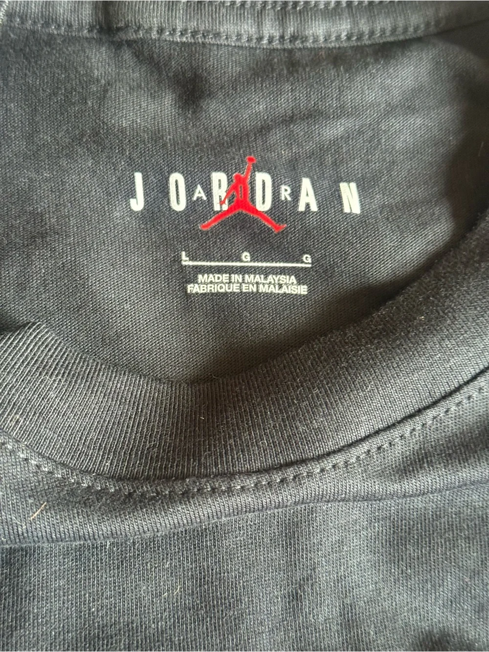 Jordan Jumpman SS HBR Tee Men’s Large Black Gym Red NWT IR0340-010